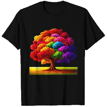 Discover Rainbow colours Spectrum Tree T Shirts