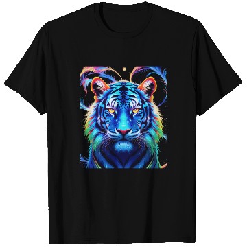 Discover Neon Jungle: Psychedelic Tiger T Shirts