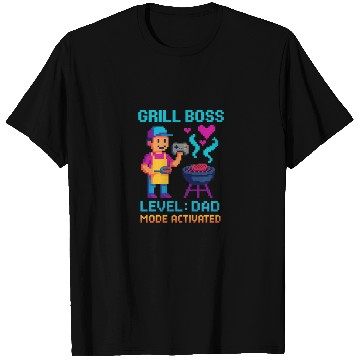 Discover Grill Boss Dad Mode Activated T Shirts