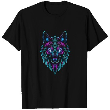 Discover wolf face T Shirts