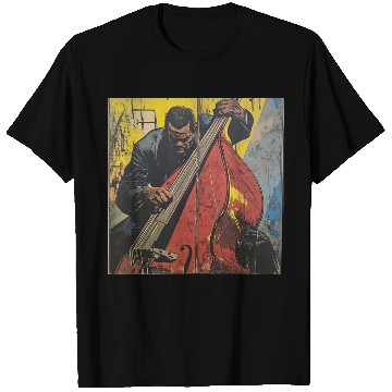 Discover Charles Mingus Double Bass Retro Superhero Comic T Shirts