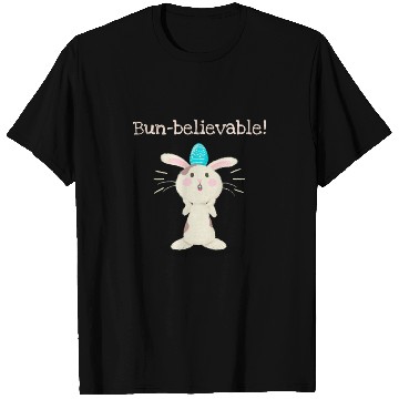 Discover Bun-believable Funny Surprised Bunny Easter Egg T Shirts
