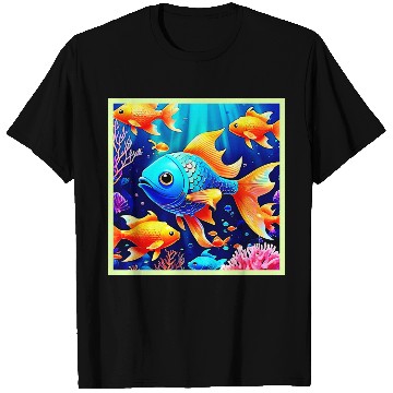 Discover Fantasy Fish Swim Design T Shirts