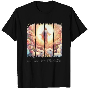Discover Easter Day Jesus He is risen T Shirts