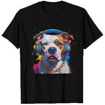 Discover Hip-Hop Pit Bull – Urban Style Pop Art Portrait T Shirts