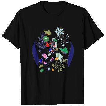 Discover Flowers, Birds, and Butterfly T Shirts