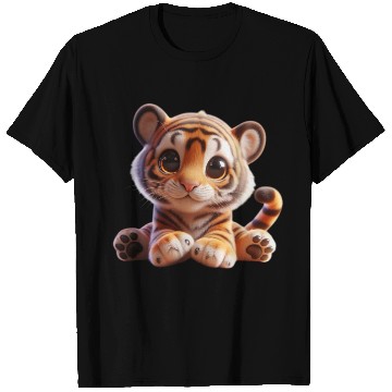 Discover Charming Baby Tiger Art T Shirts
