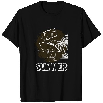 Discover Tropical Vibes Graffiti Boat T Shirts Summer Beach