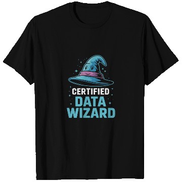 Discover Certified Data Wizard Data Scientist T Shirts