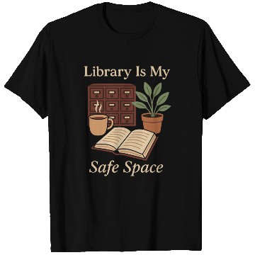 Discover Library Nerd Book Lover Introvert Quiet Life T Shirts