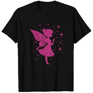 Discover Enchanting Fairy with Flowers and Butterflies T Shirts