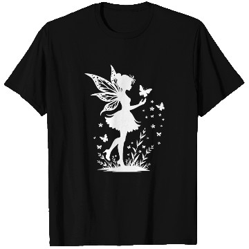 Discover Enchanting Fairy with Flowers and Butterflies T Shirts