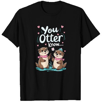 Discover Otter pun animal lover funny quotes sayings T Shirts