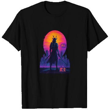 Discover Neon Samurai - Cyberpunk Warrior Art T Shirts