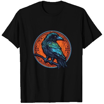 Discover Mystic Raven Mandala – Gothic Bird Art T Shirts
