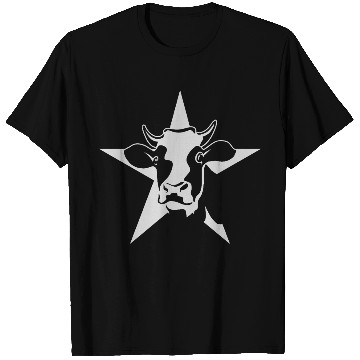 Discover Cow Portrait Farmer Agriculture Minimalist T Shirts