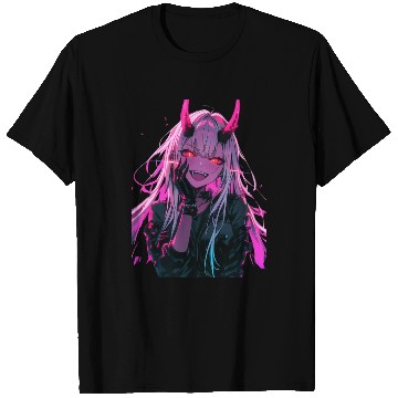 Discover Anime Demon Girl Kawaii Waifu Japanese Anime T Shirts