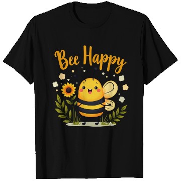Discover Happy Beekeeping Bee with Sunflower Joy T Shirts