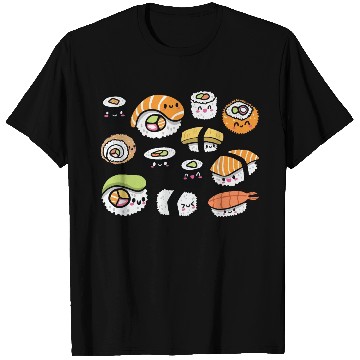 Discover Kawaii sushi T Shirts