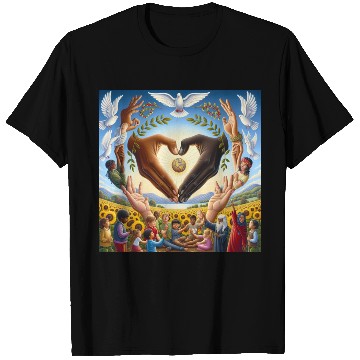 Discover Peace & Love Design T Shirts