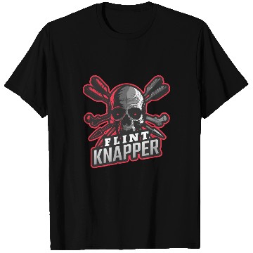 Discover Skull and Arrows Flint Knapper T Shirts