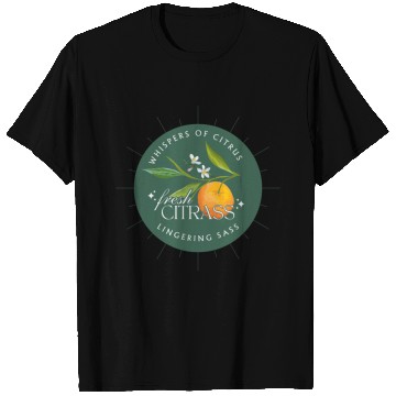 Discover Elegant Citrus Branding Design T Shirts