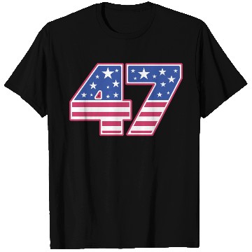 Discover Number 47 in Stars and Stripes T Shirts