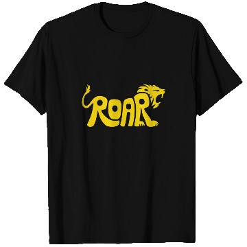 Discover Roar Bold Lion Typography for Strength and T Shirts