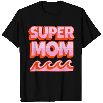 Discover Super Mom Retro Summer Design T Shirts