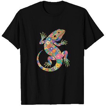 Discover Beardies Pogona Reptile Herpetology Bearded Dragon T Shirts