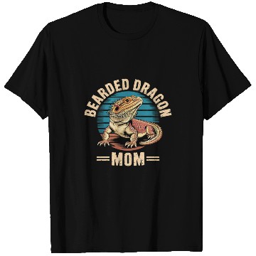 Discover Retro Pogona Reptile Herpetology Mom Bearded T Shirts