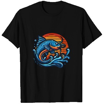 Discover Leaping Catfish Sunset T Shirts