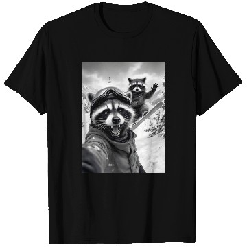 Discover Feral Racoon Ice Cream Raccoon Selfie T Shirts
