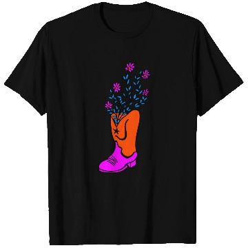 Discover Bad Gal cowboy boots T Shirts