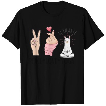 Discover peace love yoga T Shirts