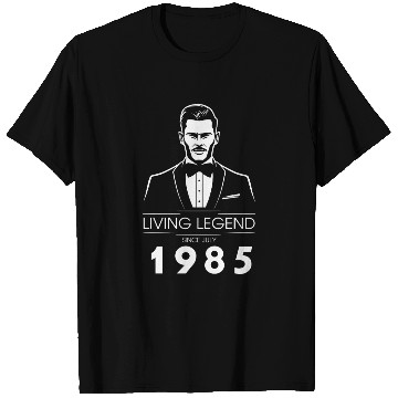 Discover 40th birthday Living Legend (GENT) since 07/1985 T Shirts