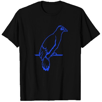 Discover Bird raven dove sitting cable hawk eagle birdie T Shirts