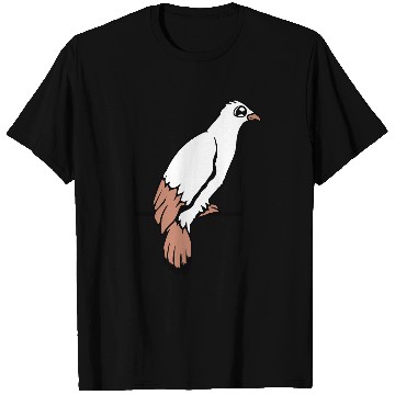 Discover Bird raven dove sitting cable hawk eagle birdie T Shirts