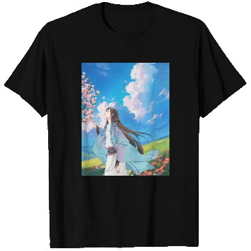 Discover Serene Blossom Anime Aesthetic T Shirts