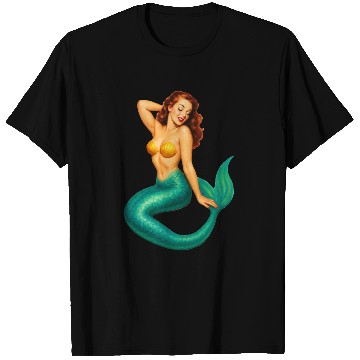 Discover Classic Vintage Mermaid Pinup T Shirts