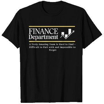 Discover finance department black T Shirts