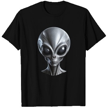 Discover Real Grey Alien with a big head T Shirts