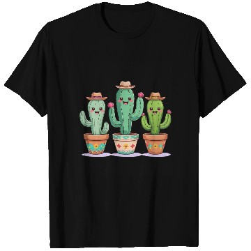 Discover Desert Trio: Boho Cactus Cowboys T Shirts
