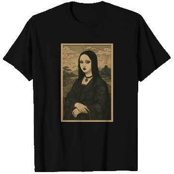 Discover Gothic Geisha Mona Lisa Japanese Vintage Horror T Shirts
