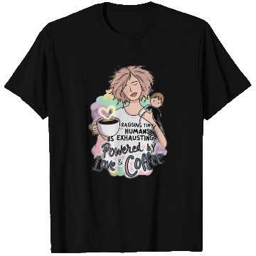 Discover Powered by Love & Coffee – Funny Mother’s Day T Shirts