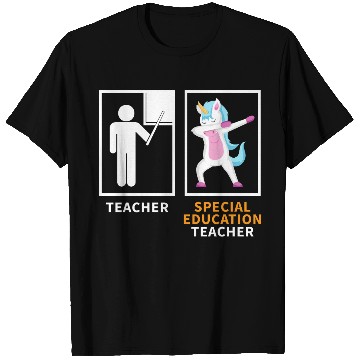 Discover Special education teacher dabbing unicorn T Shirts