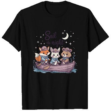 Discover Sail the Night Whimsical Animal T Shirts