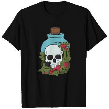 Discover Garden Skull in a Jar Aesthetic T Shirts