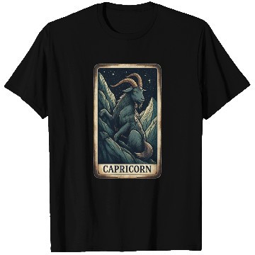 Discover Zodiac Card Capricorn T Shirts