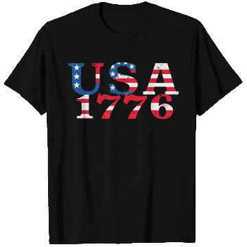 Discover USA Established 1776 Stars Red White Blue T Shirts